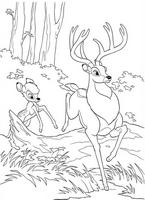 kolorowanki Bambi Disney malowanki do wydruku numer 3